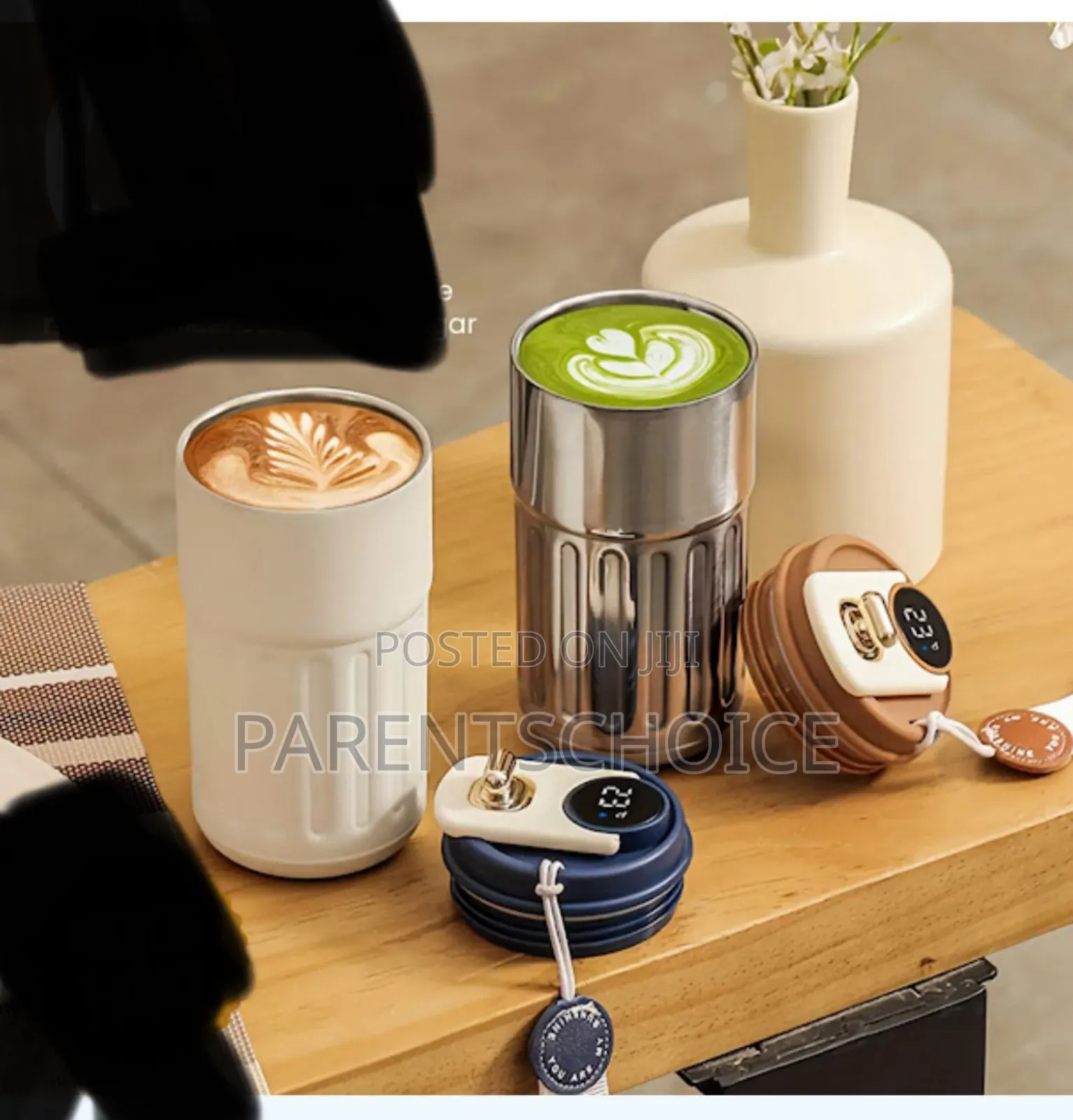 450ml Thermos Bottle Smart Display Temperature Coffee Cup