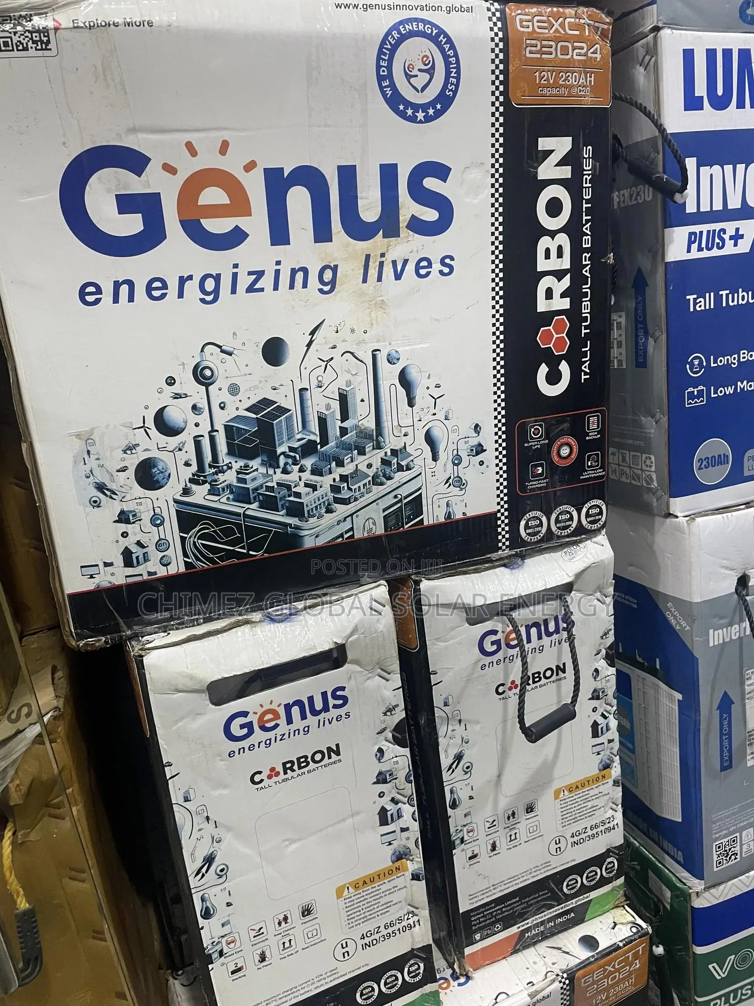 Genus Tubular Battery 12volts