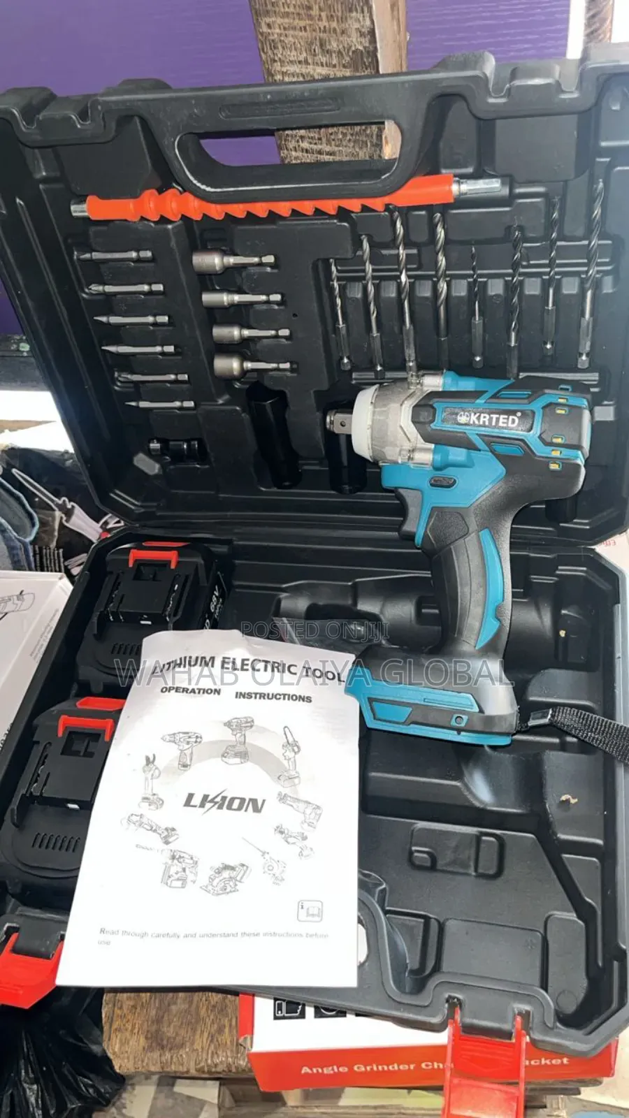 Krted 68v Cordless Impact Wrench – 800nm Brushless Power Tool