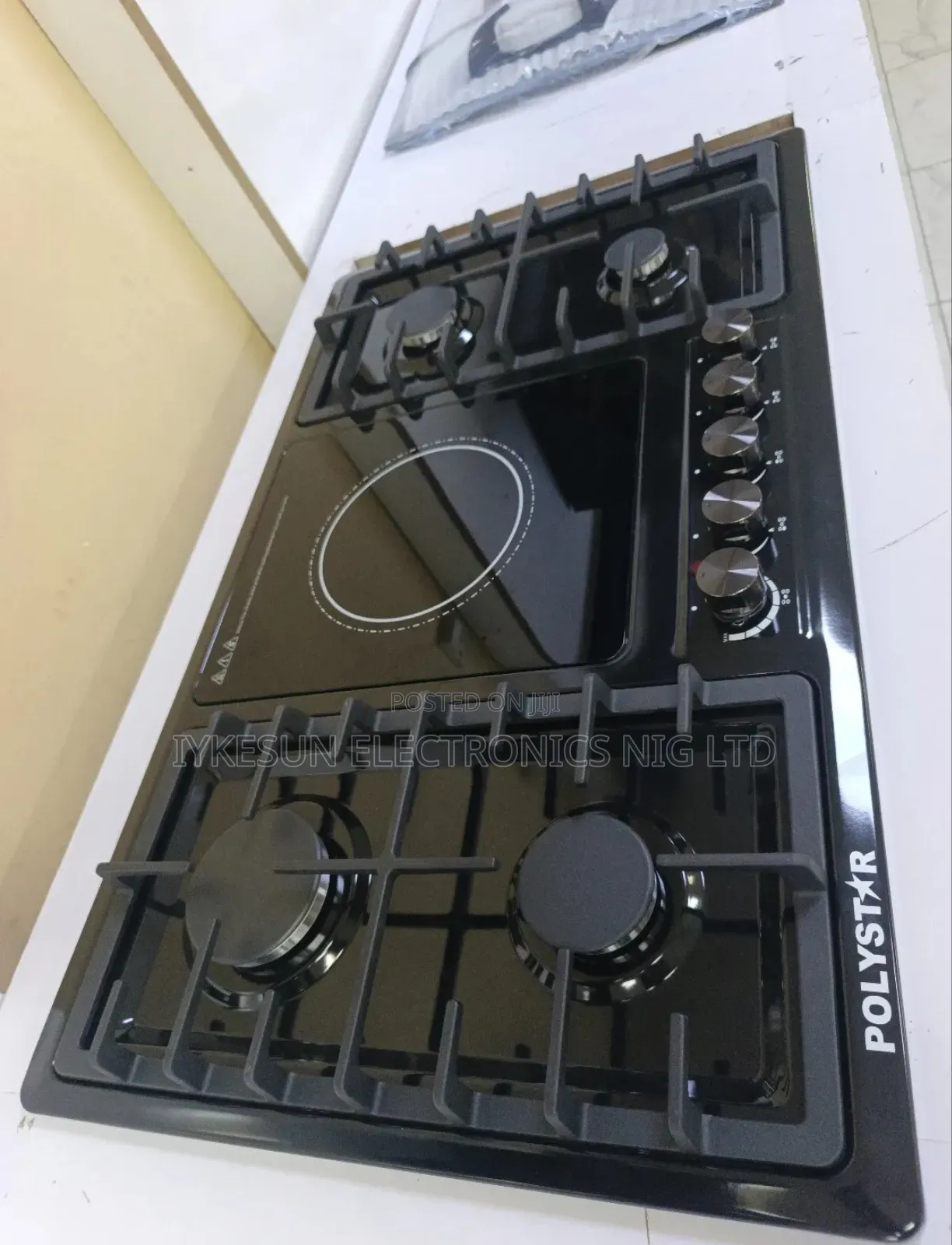 Original Polystar New Design Model Built-in 4 Gas 1 Electric Cooker