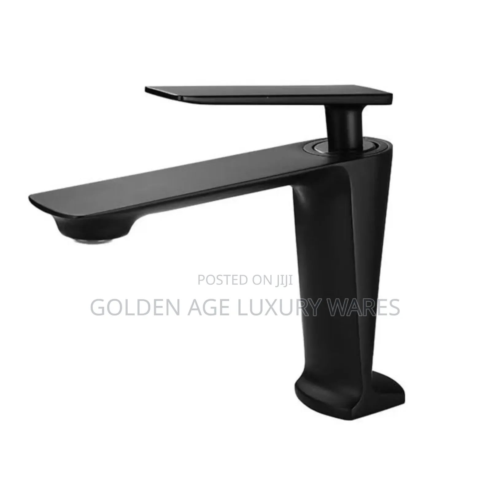 Black Brass Basin Mixer Tap V12