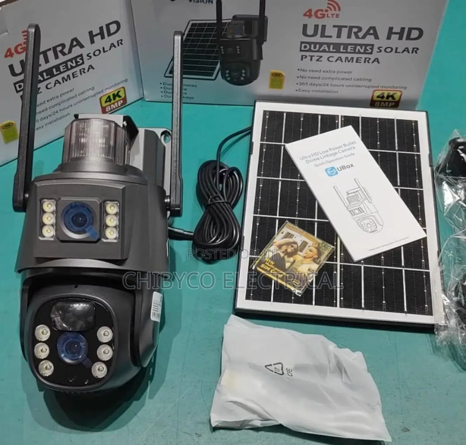 8mp Dual Lens (Ubox) Solar Camera