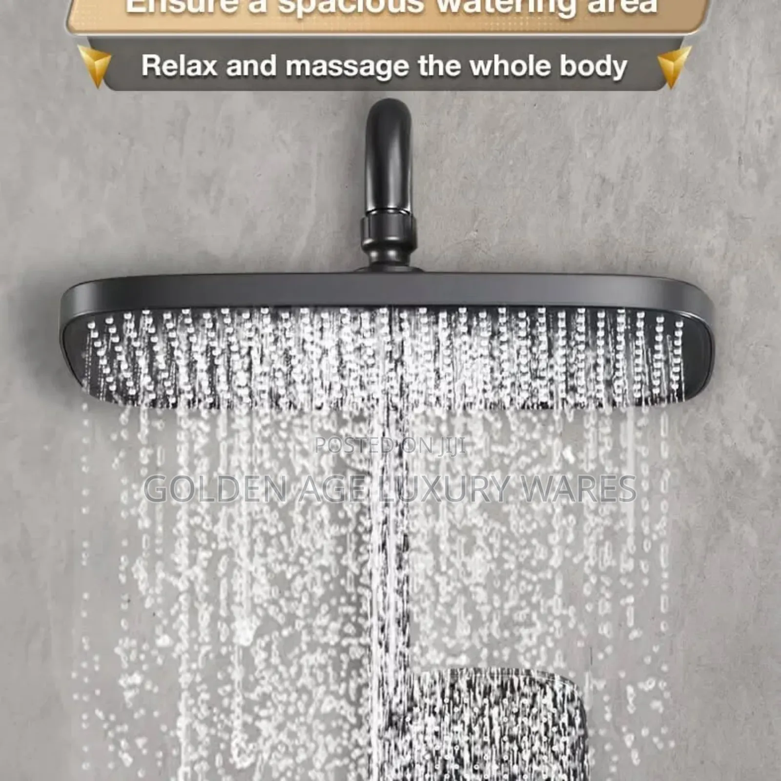 Premium Quality Thermostatic Shower Grey