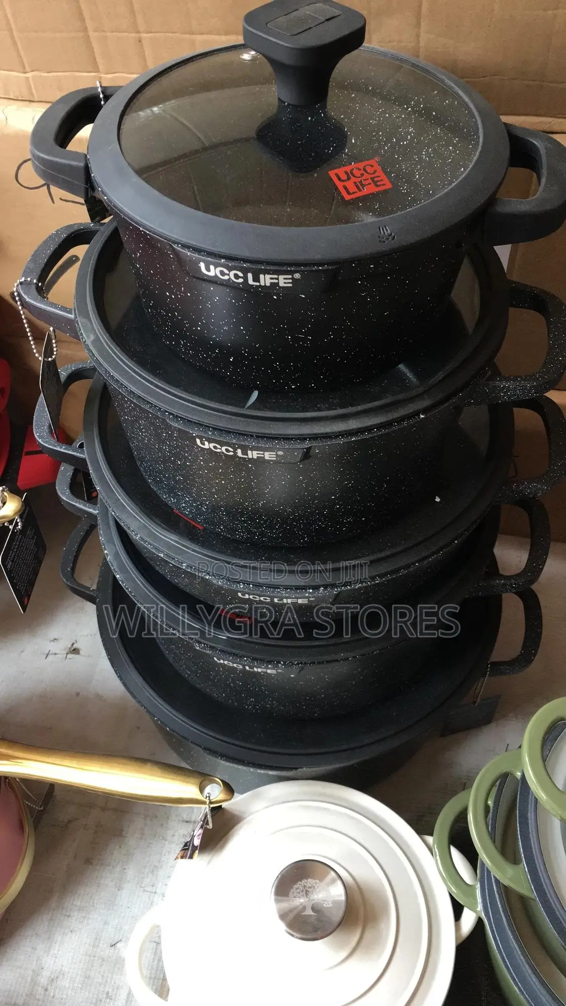 Original Ucc Life 10pcs Granite Cookware Set
