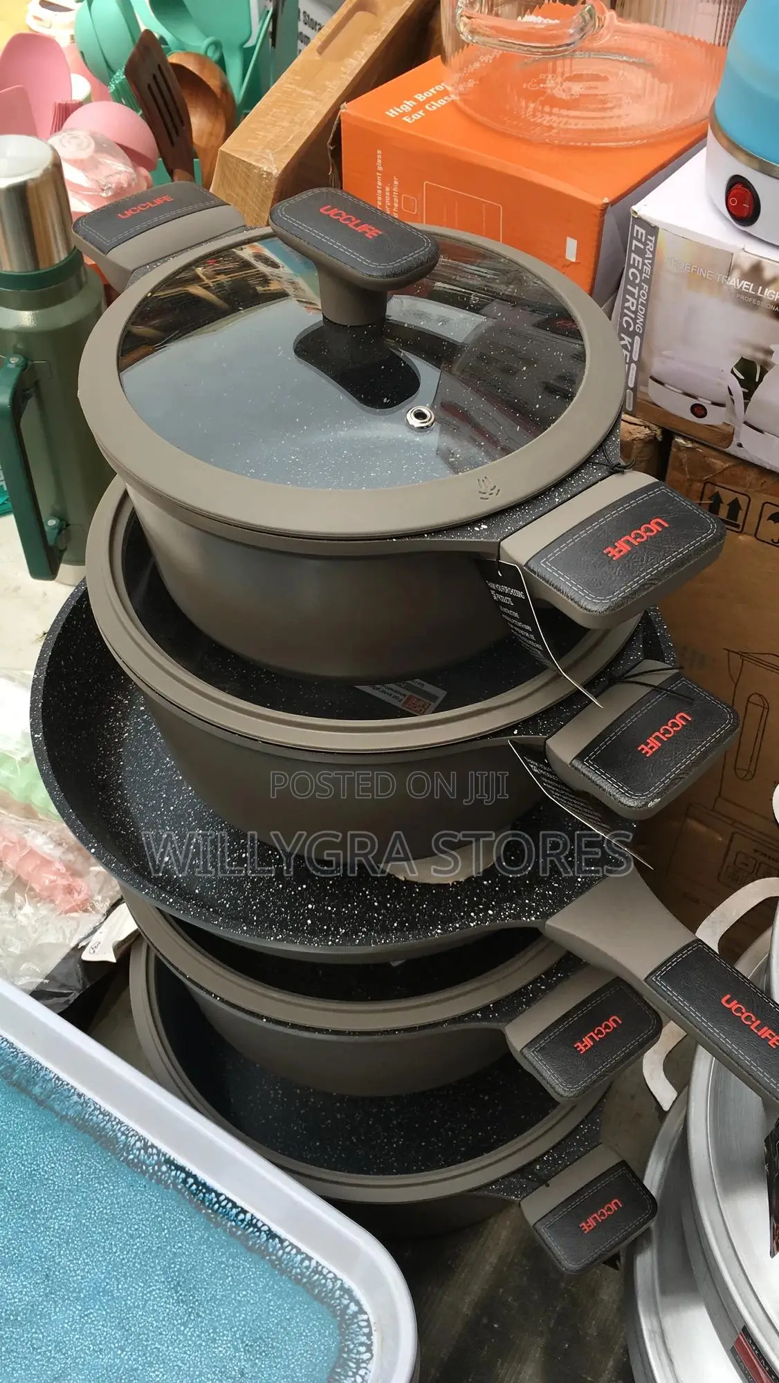 Original Ucc Life 10pcs Granite Cookware Set