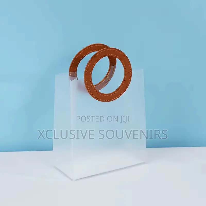 12pcs Transparent Frosted Durable Gift Bag