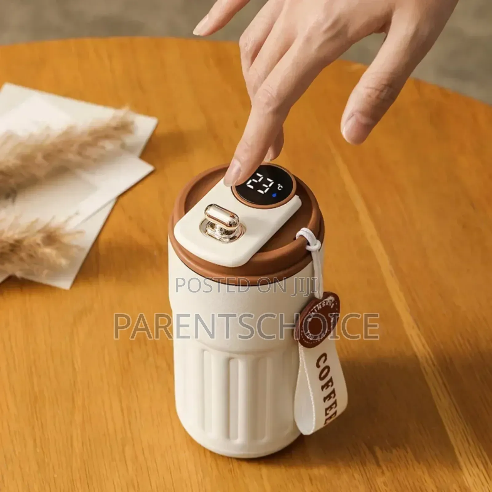 450ml Thermos Bottle Smart Display Temperature Coffee Cup