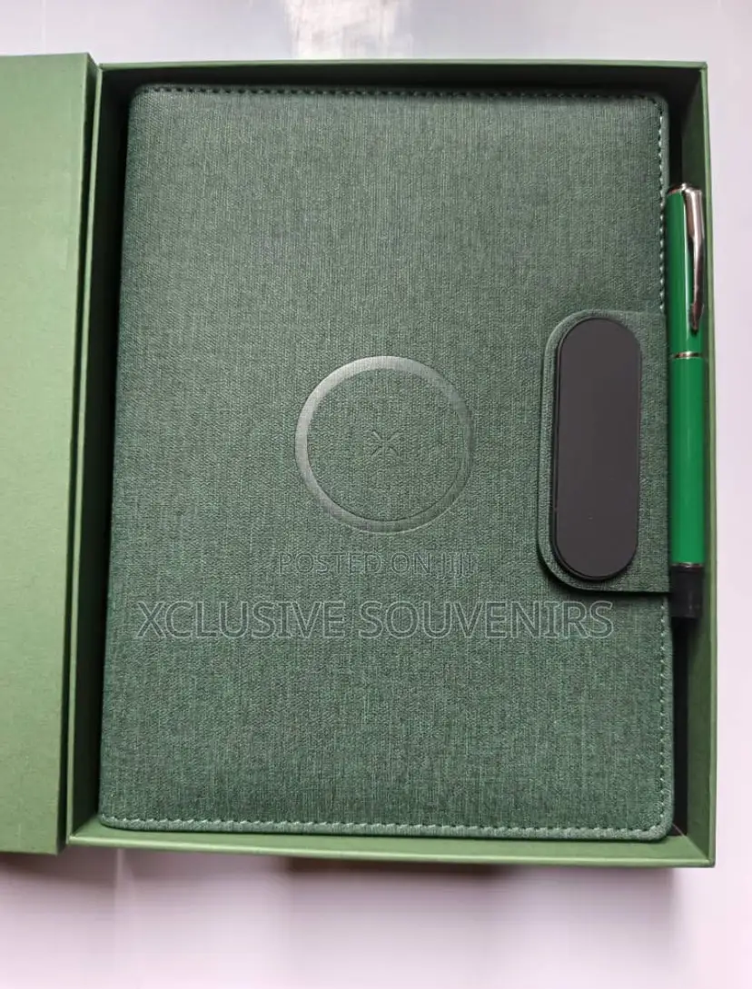 New Design Custom Wireless Charging Notebook With Pen