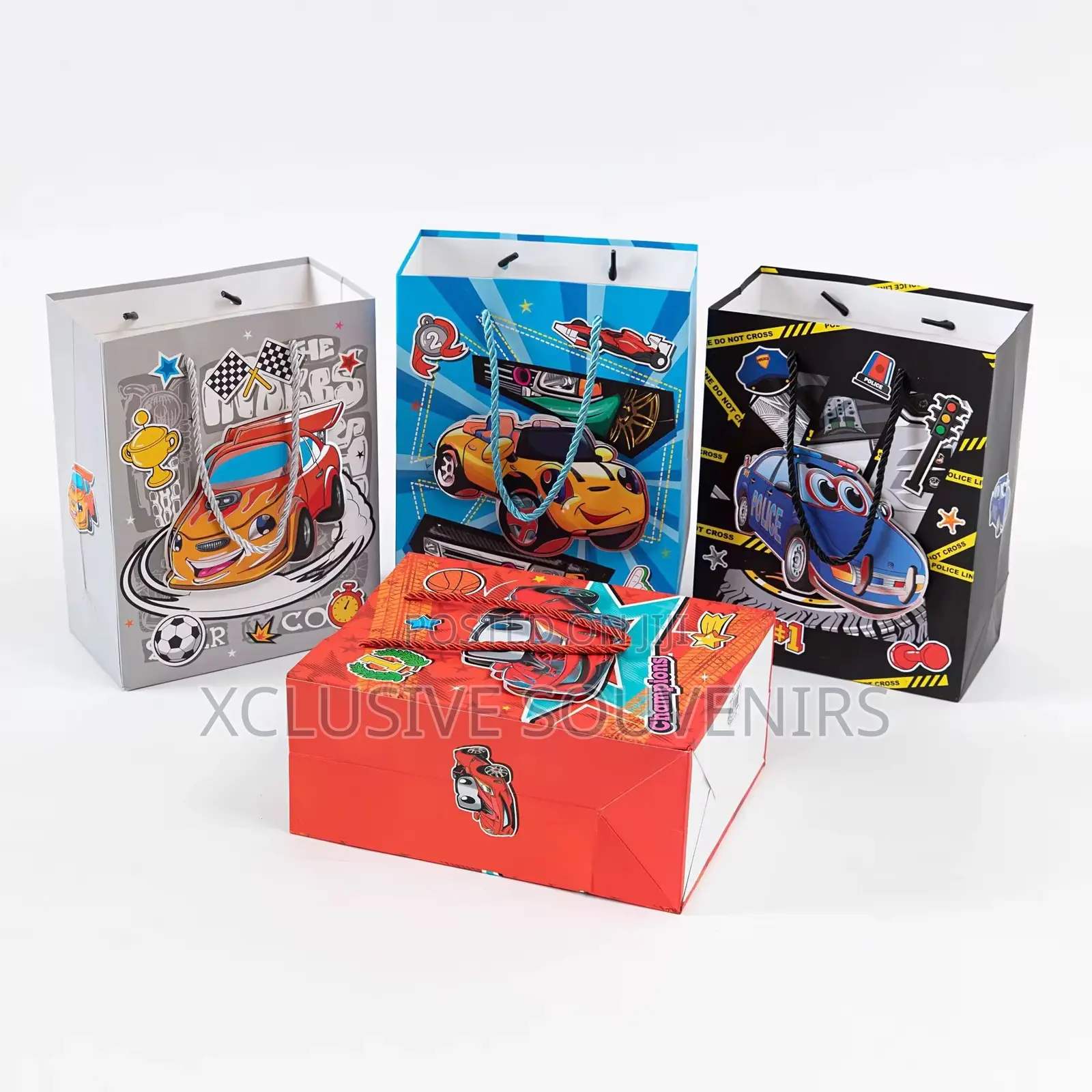 12pcs Kids Cartoon Gift Bags for Birthday Party