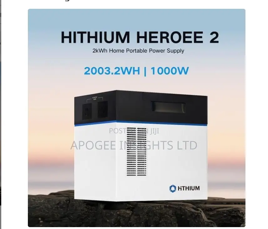 Hithium Hero 2 Solar Generator 2000wh 1000watts Ac Output