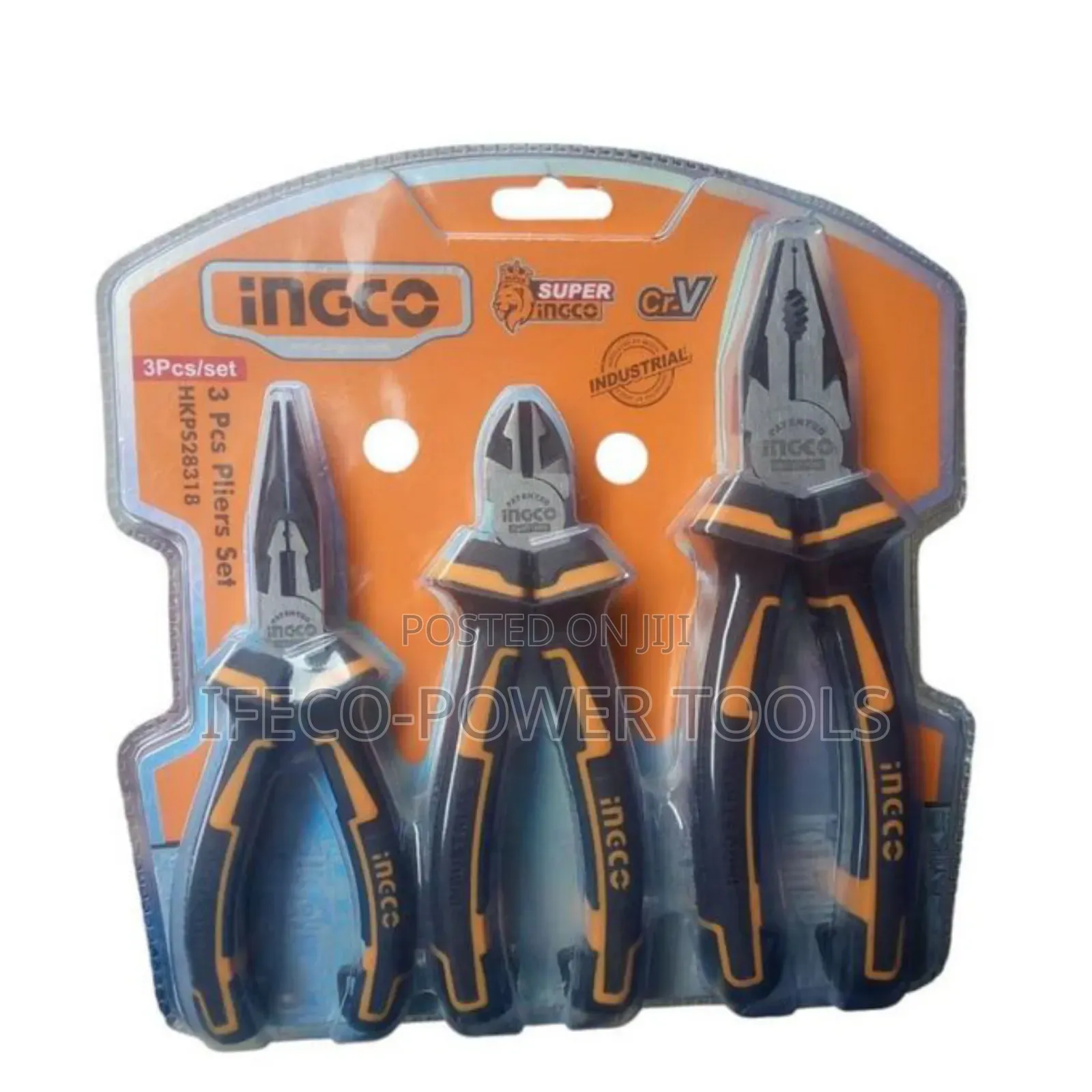 Ingco 3 Pieces Pliers Set, Model Hkps08318.