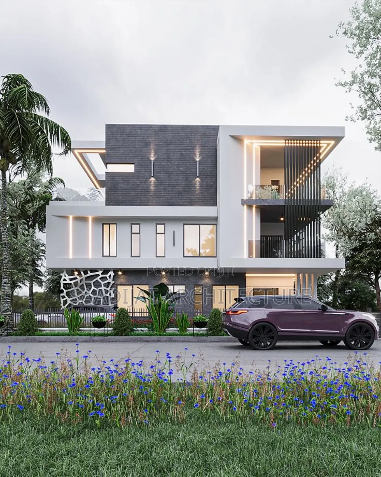 4 Bedroom Beautiful Duplex Design You Will Like