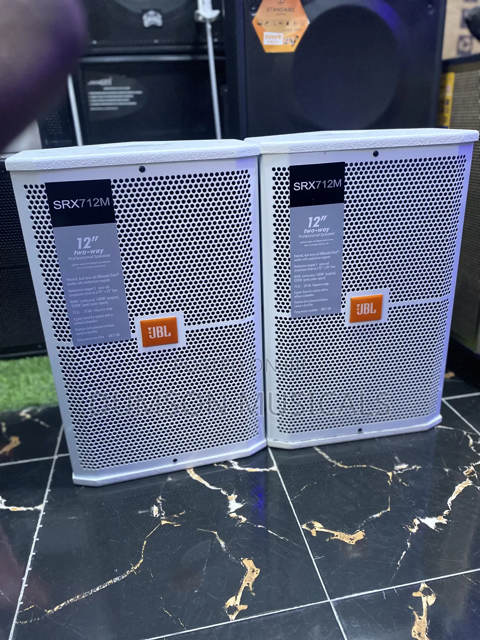 JBL 12 Inches Hanging Speakers/Floor Monitor White Color