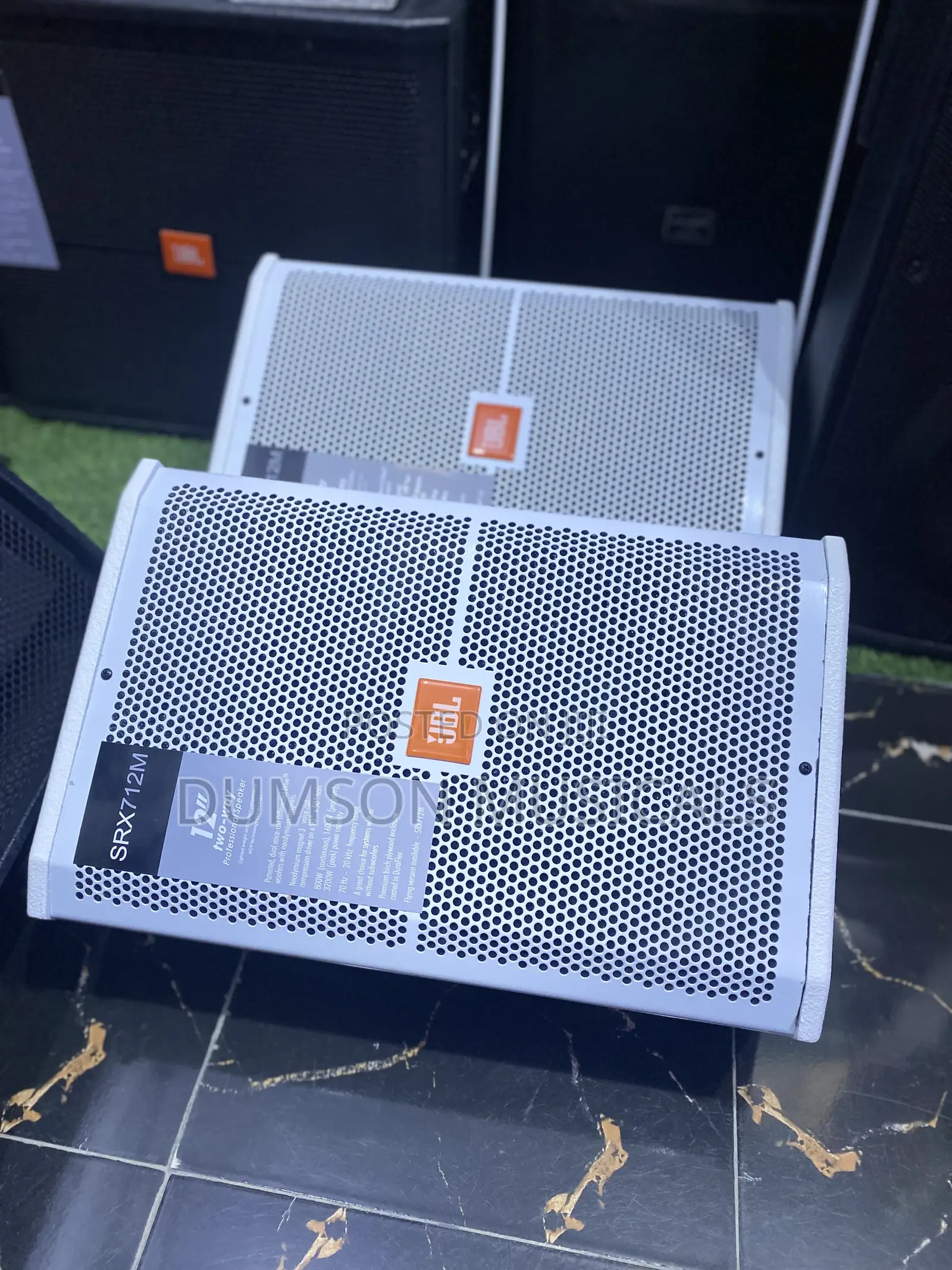 JBL 12 Inches Hanging Speakers/Floor Monitor White Color