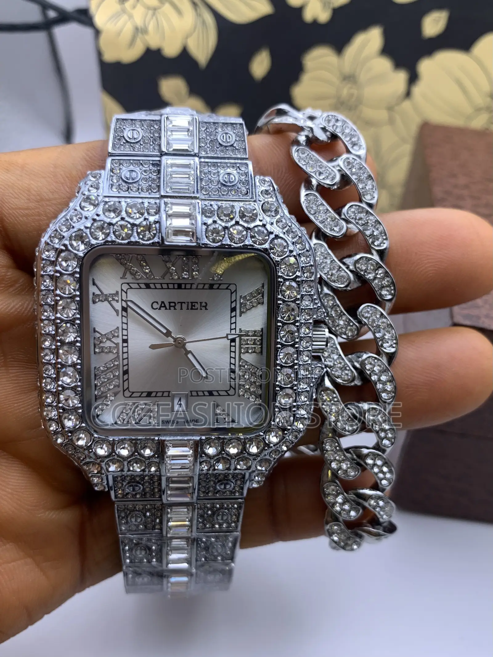 Cartier Ice Watch and Bracelet