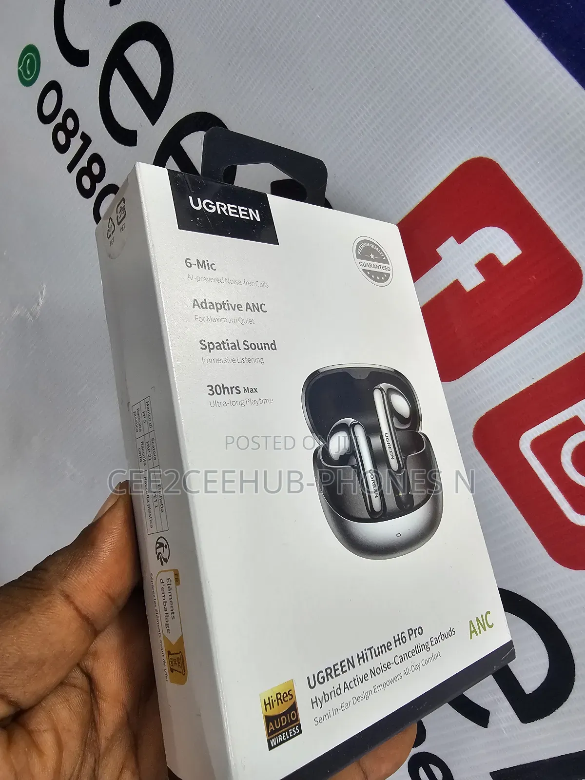 Ugreen Hitune H6pro Hybrid Anc Earbuds