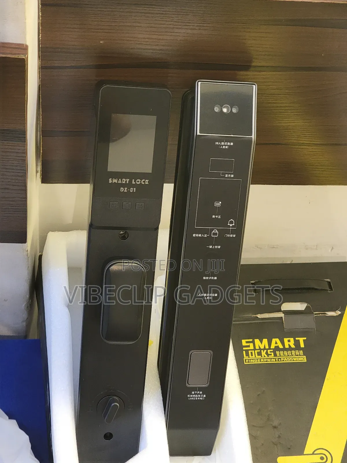 Smart Door Lock With Face Id, Fingerprint, Pin, Card, Mobile App