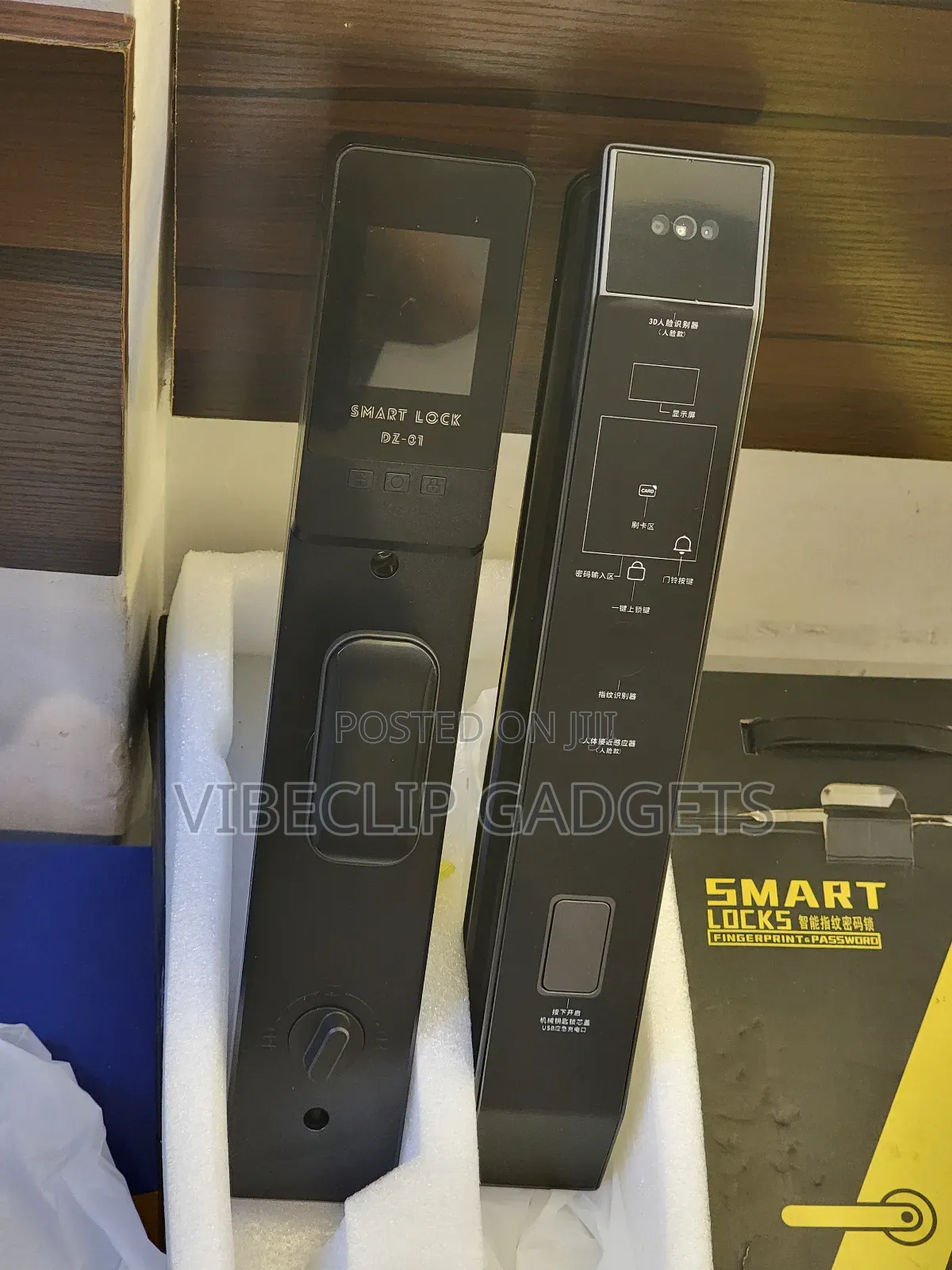 Smart Door Lock With Face Id, Fingerprint, Pin, Card, Mobile App