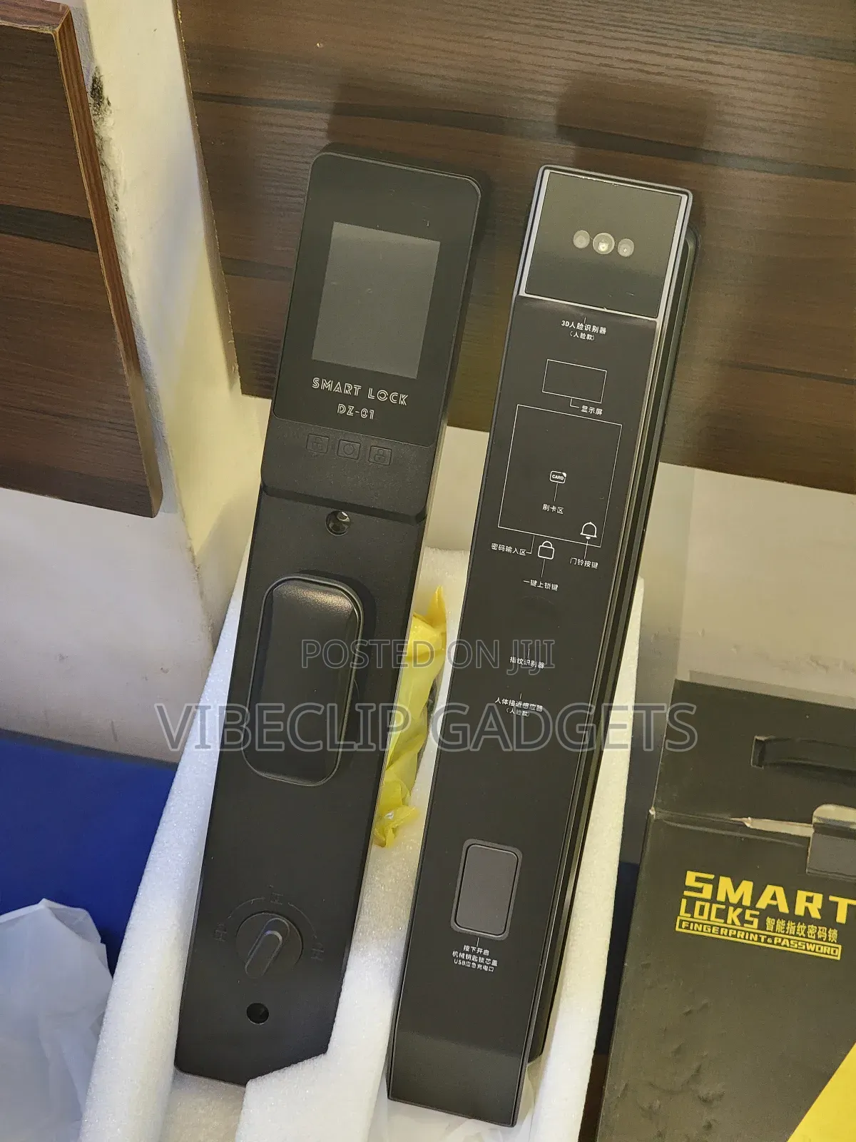 Smart Door Lock With Face Id, Fingerprint, Pin, Card, Mobile App