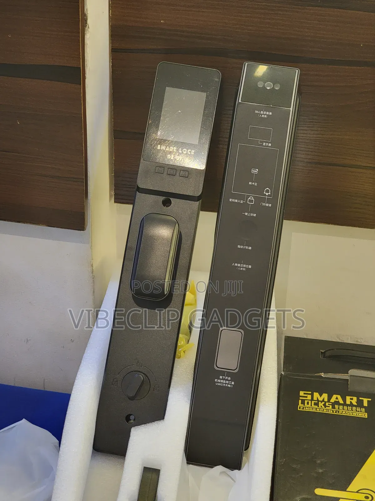 Smart Door Lock With Face Id, Fingerprint, Pin, Card, Mobile App