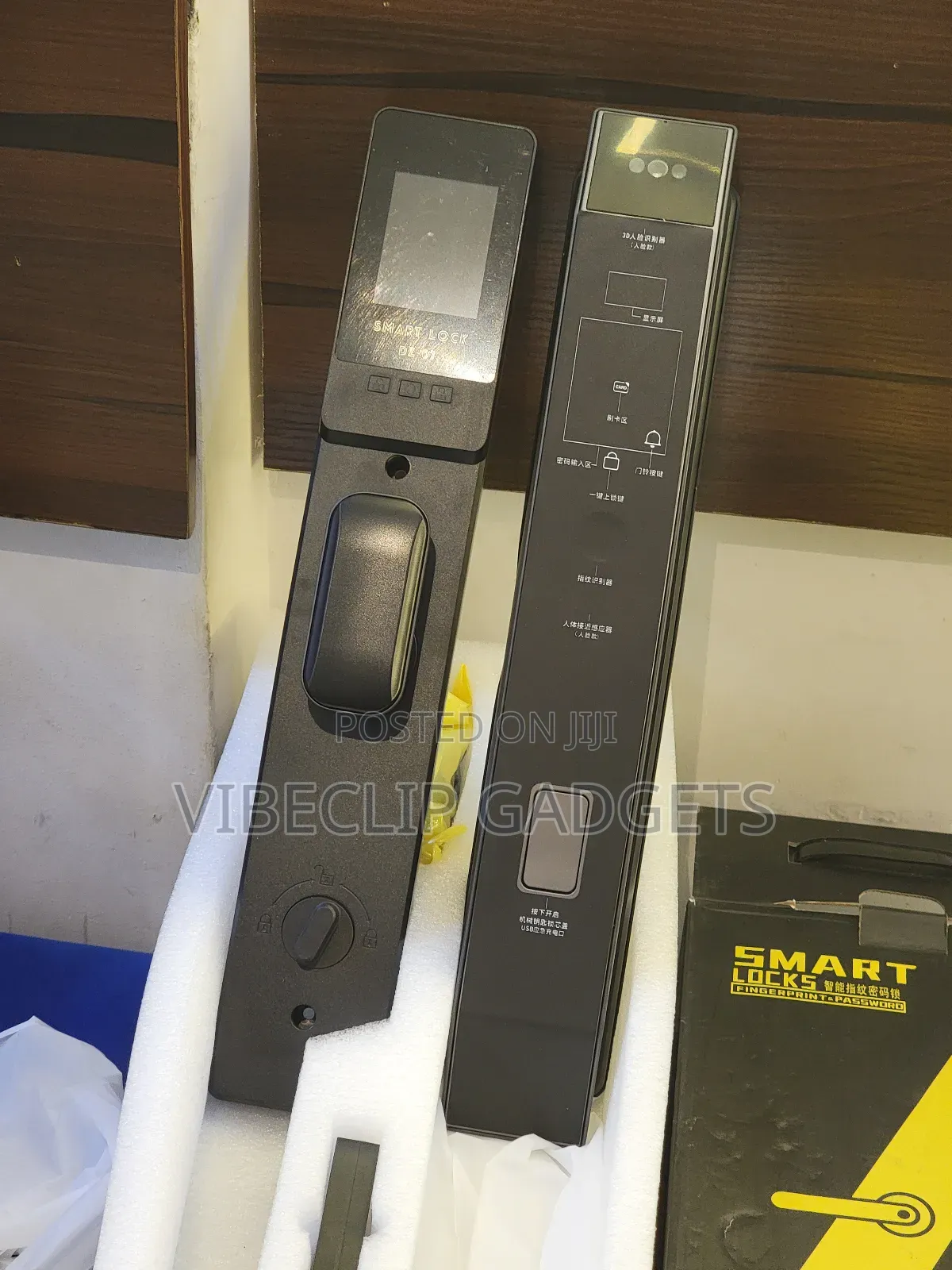 Smart Door Lock With Face Id, Fingerprint, Pin, Card, Mobile App