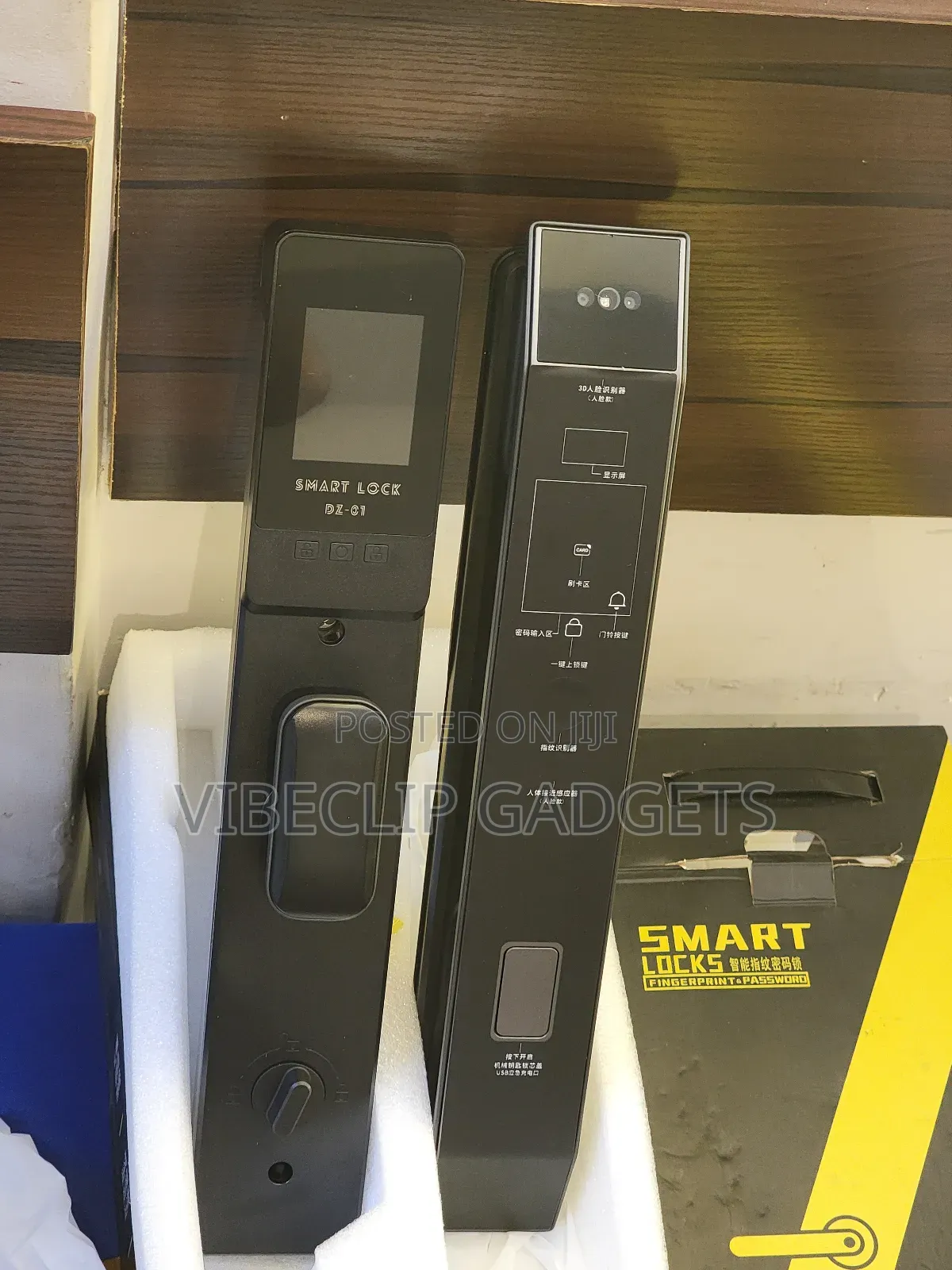 Smart Door Lock With Face Id, Fingerprint, Pin, Card, Mobile App