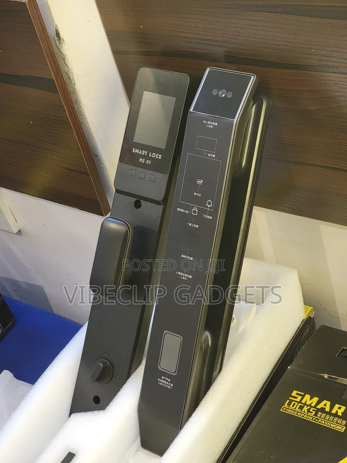 Smart Door Lock With Face Id, Fingerprint, Pin, Card, Mobile App