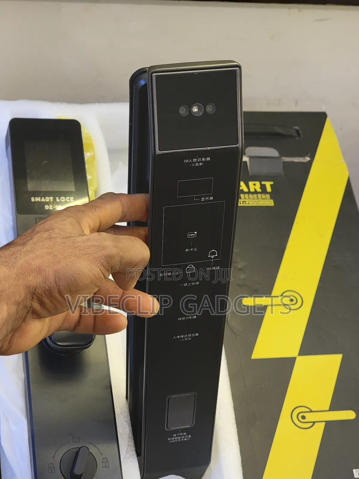 Smart Door Lock With Face Id, Fingerprint, Pin, Card, Mobile App