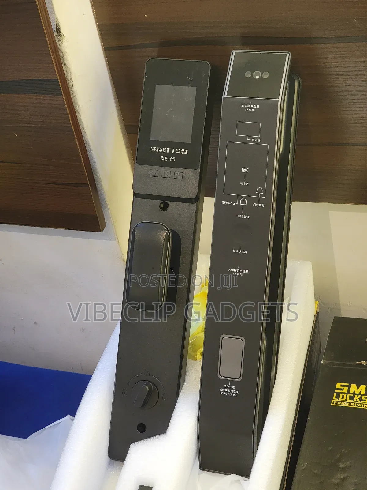 Smart Door Lock With Face Id, Fingerprint, Pin, Card, Mobile App