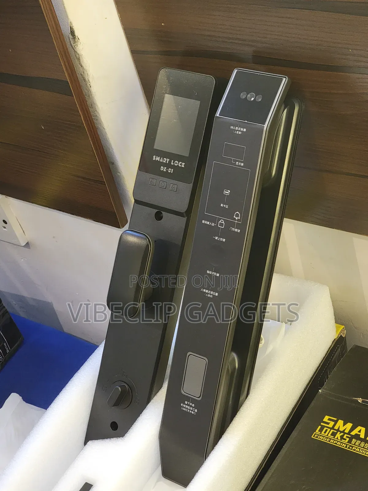 Smart Door Lock With Face Id, Fingerprint, Pin, Card, Mobile App