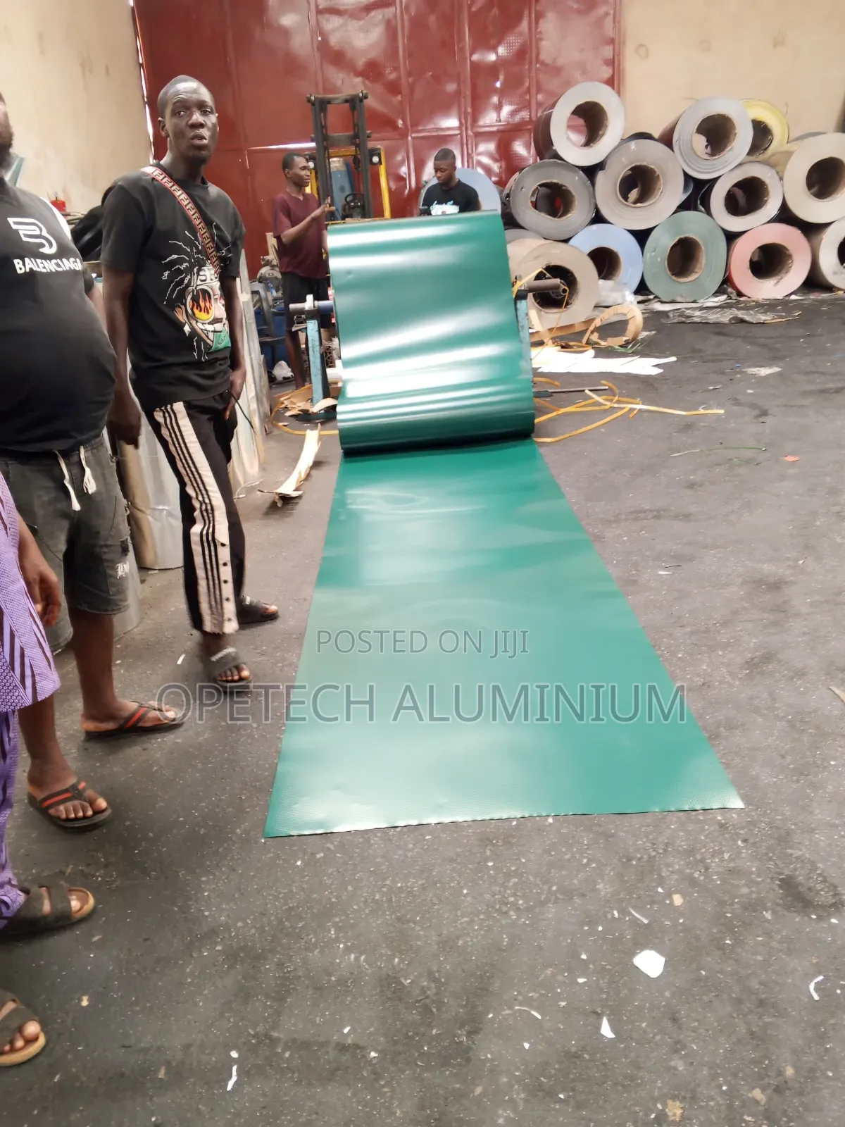 Aluminum Long Span Roofing Sheet Green Color
