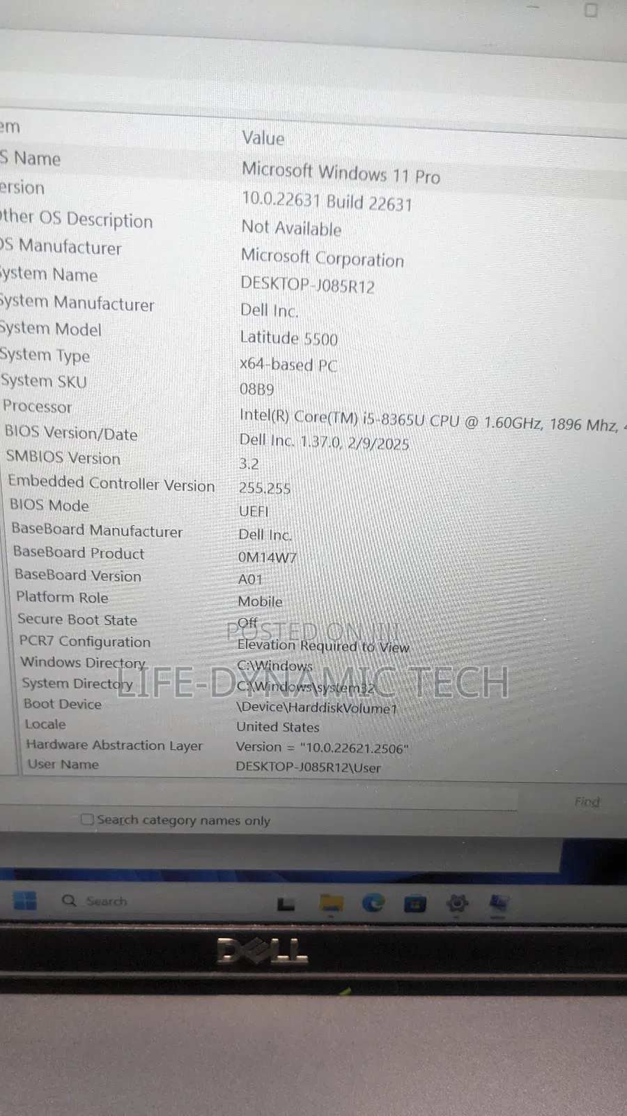 Laptop Dell Latitude E5500 8GB Intel Core i5 SSD 256GB
