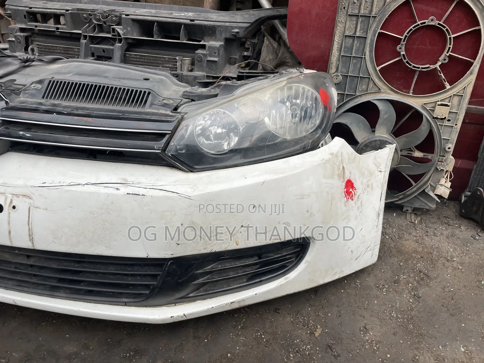 Front Bumper And Headlights Volkswagen Golf 6