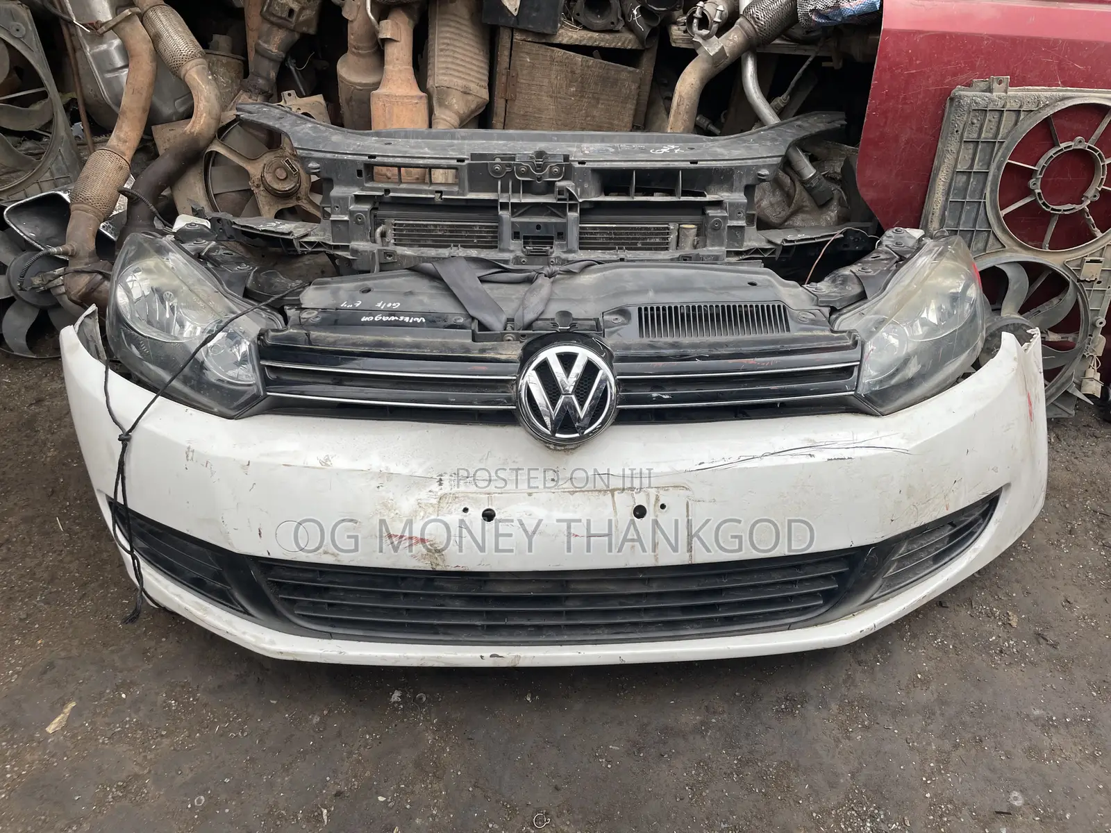 Front Bumper And Headlights Volkswagen Golf 6