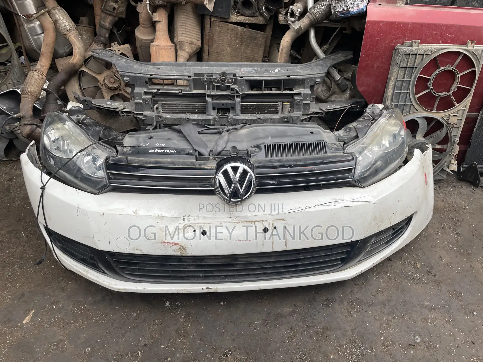 Front Bumper And Headlights Volkswagen Golf 6