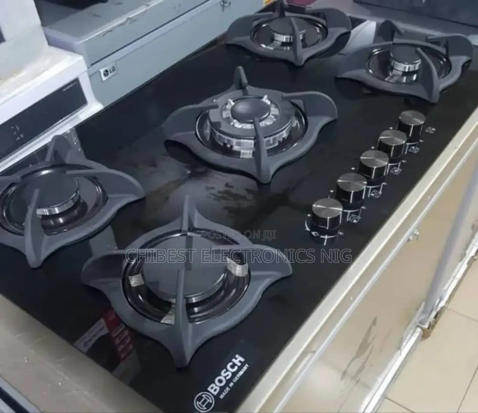 Quality Bosch Cast Iron Built-in 5 Burners Gas Cooker Hob 90cm Copper