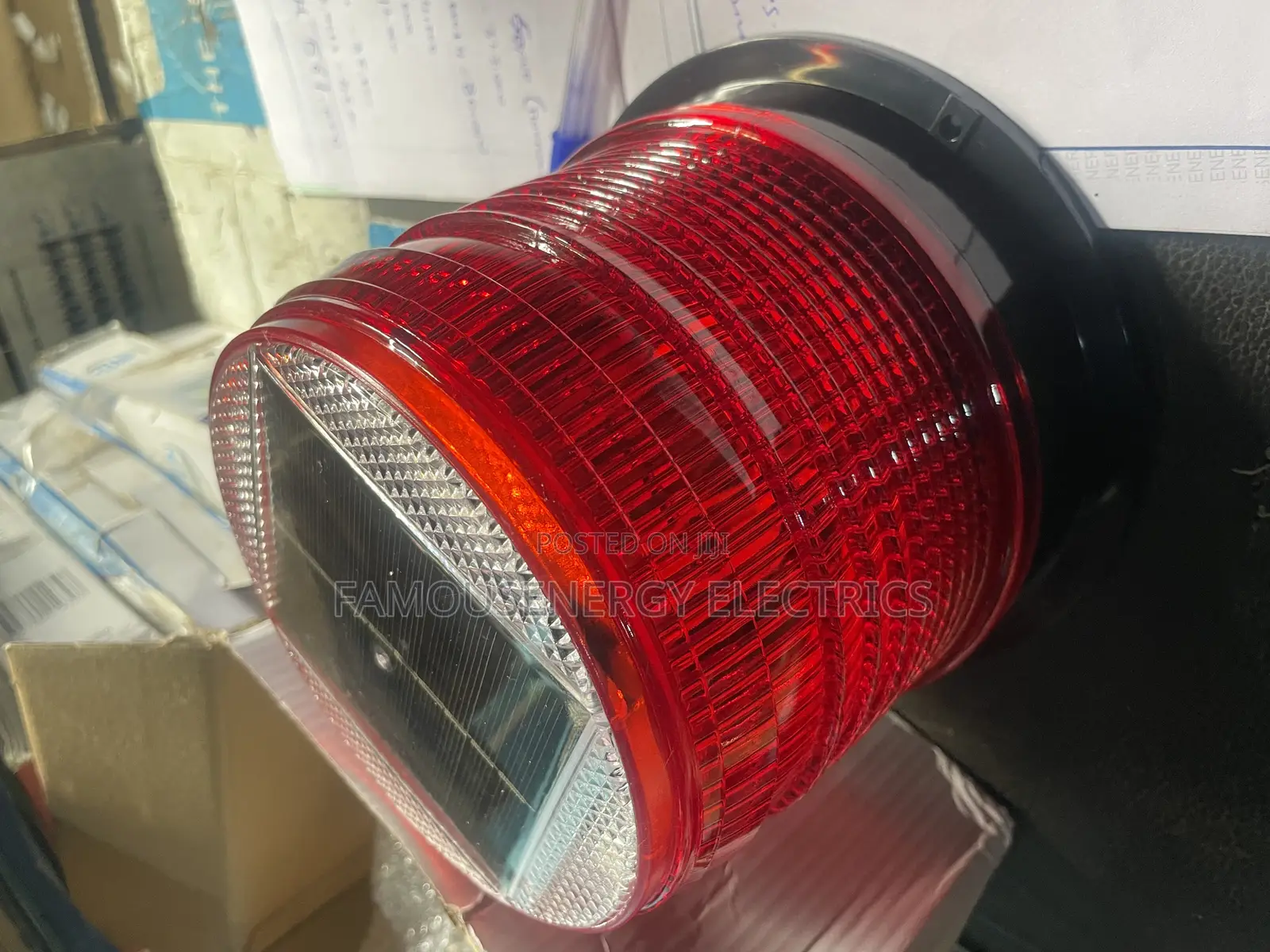 Aviation Safety Light , Big Size Solar Powered With Magnetic Base