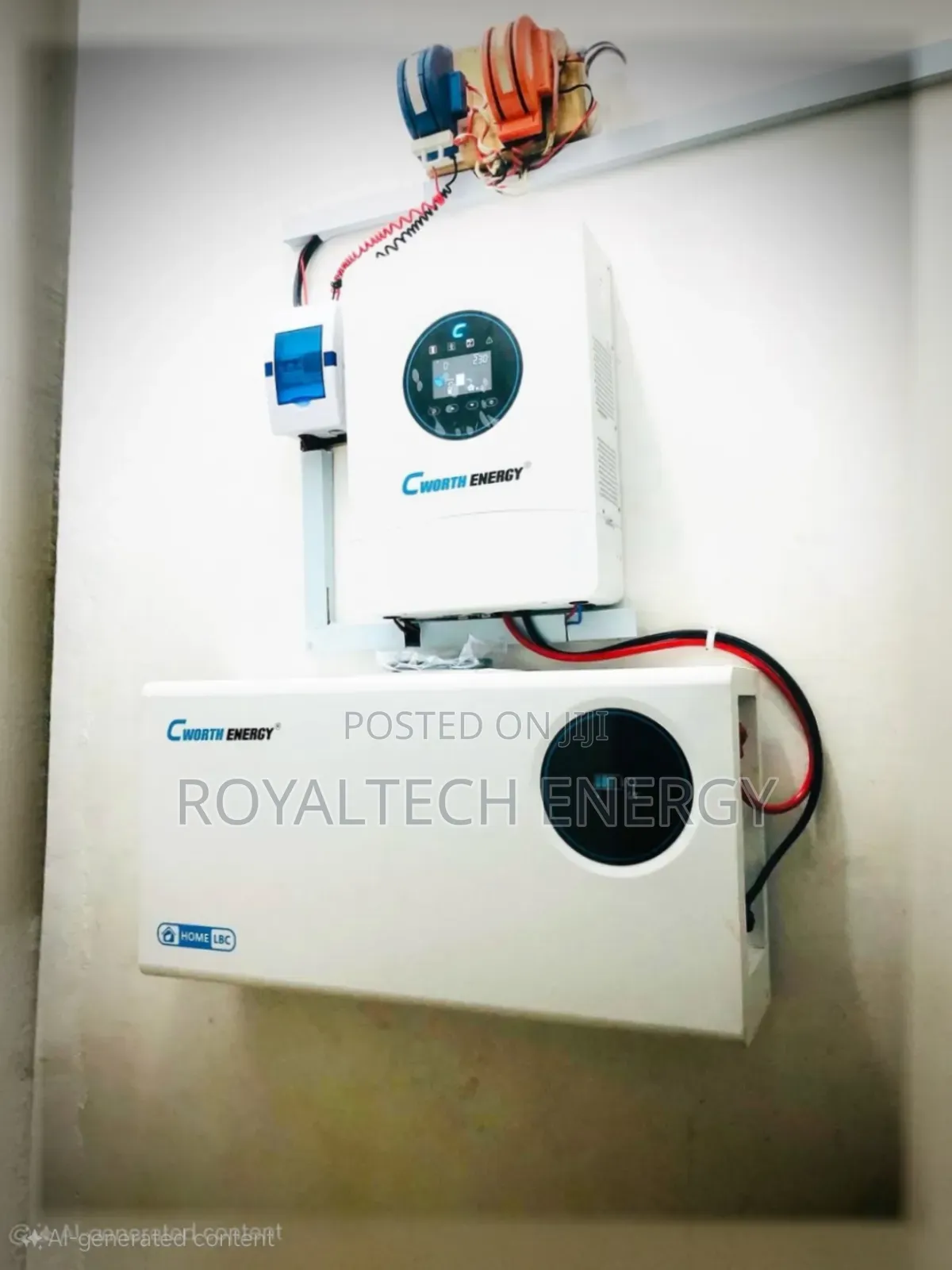 Cworth 6kva 48v Hybrid Inverter and Cworth 10kwh 48v Lithium Battery