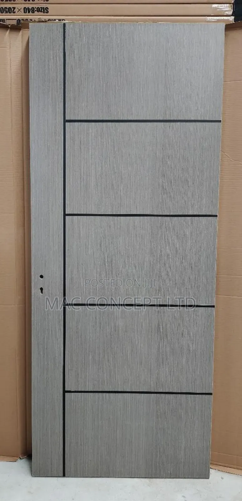 Gray Colour Wooden Door