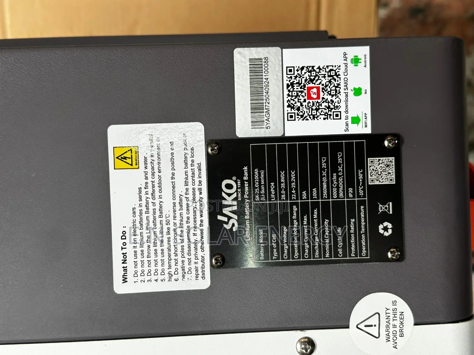 2.5kwh/24volts Sako Battery Available