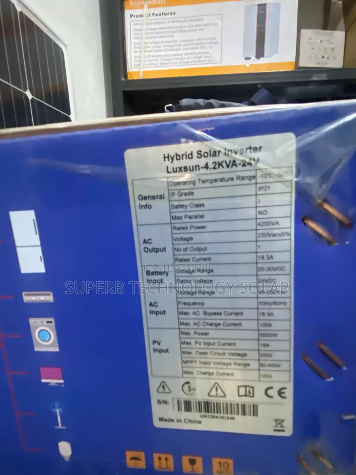 4.2kva 24v Luxsun Hybrid Inverter Available Transformerless