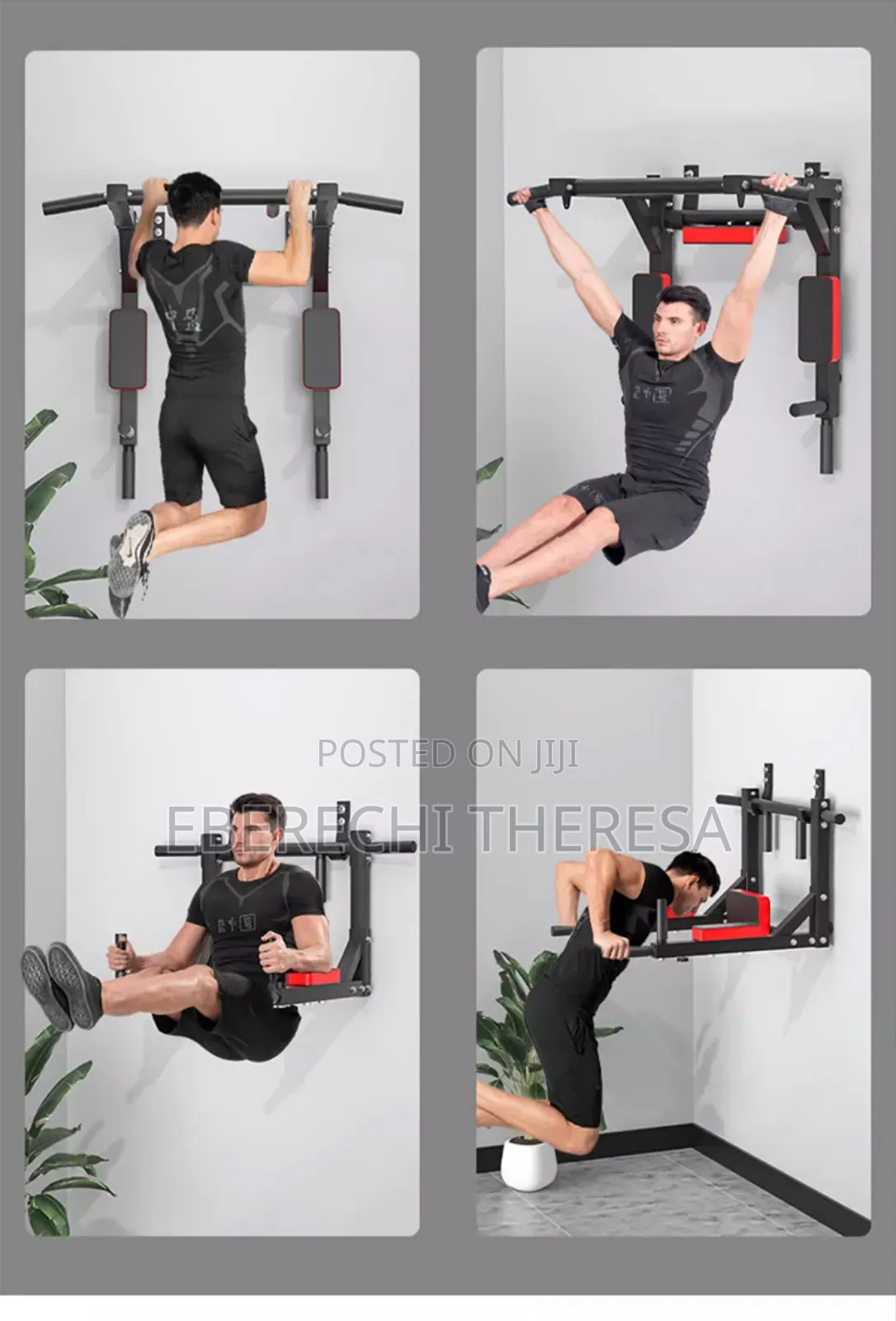 Wall Mounted Pull Up And Dip Station