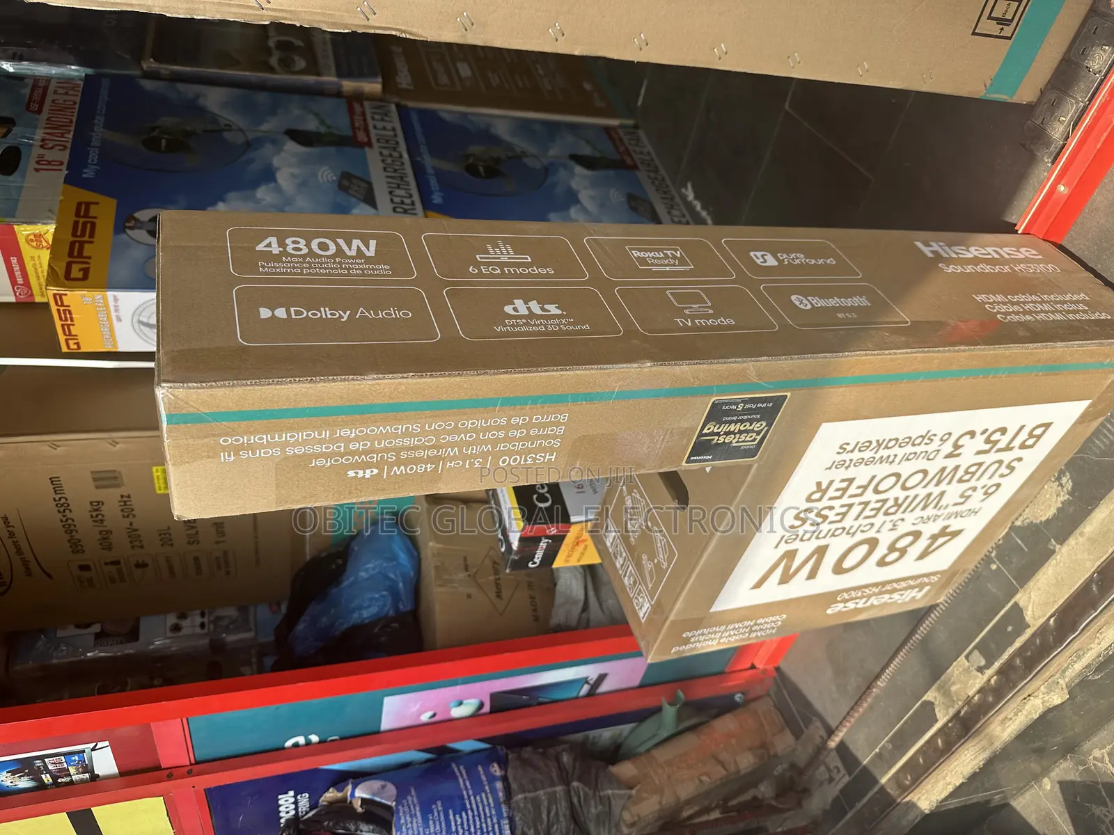 Hisense 480watts Soundbar Dual Speaker