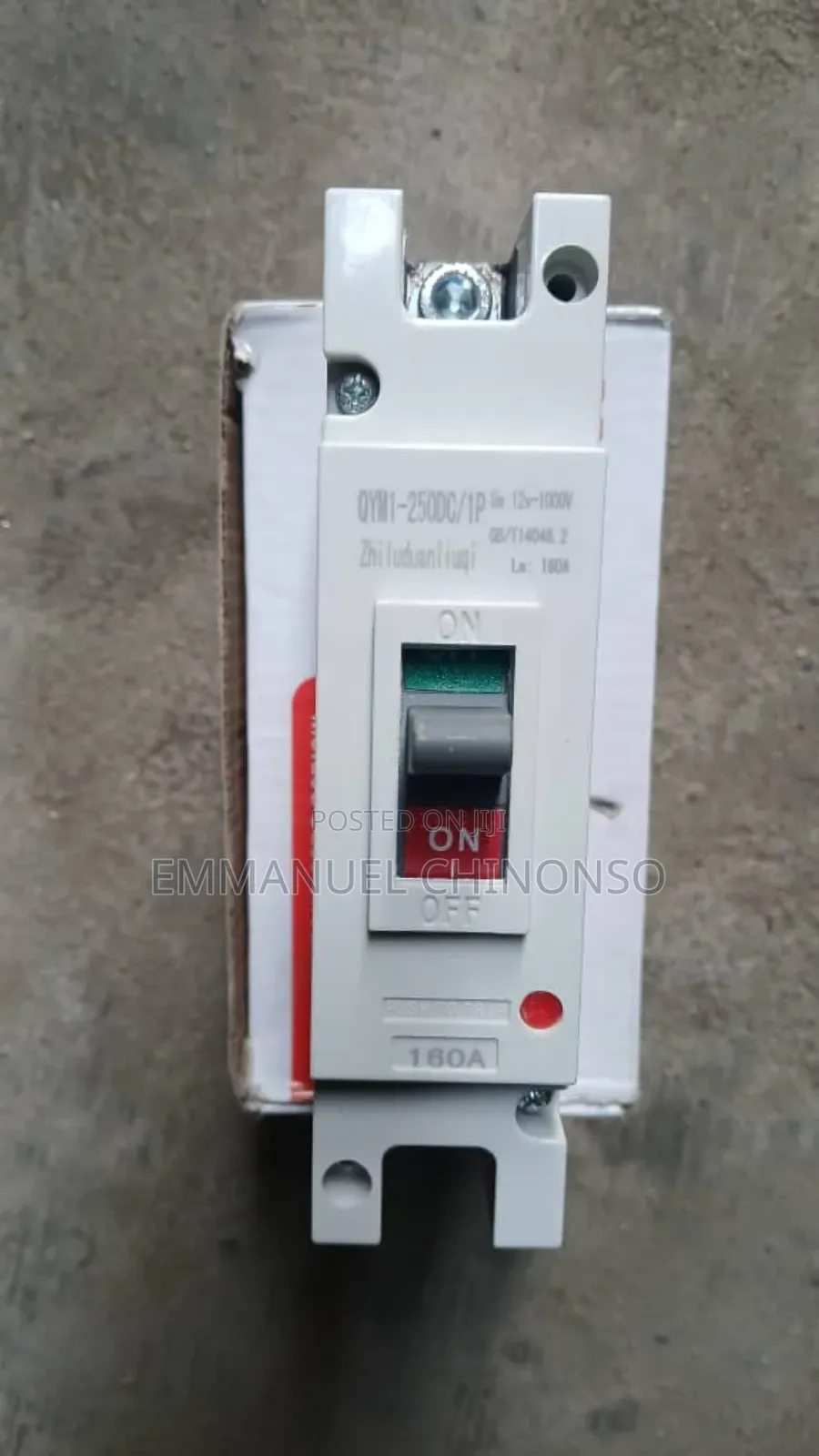 160a Single Pole Dc Breaker