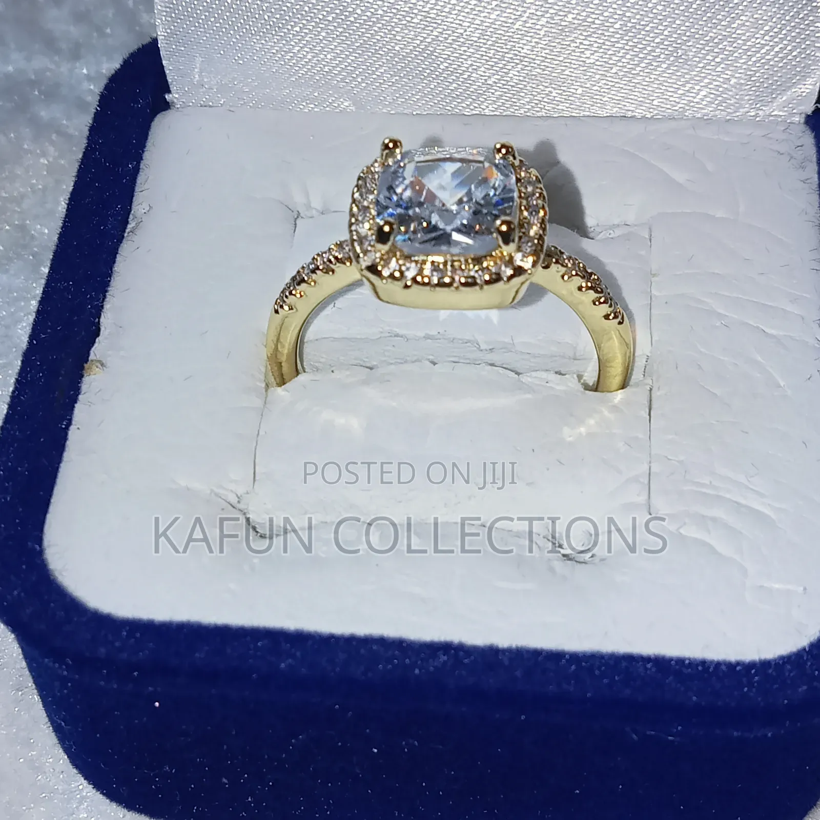 Lemon-Gold Quality Zirconia Proposal Ring