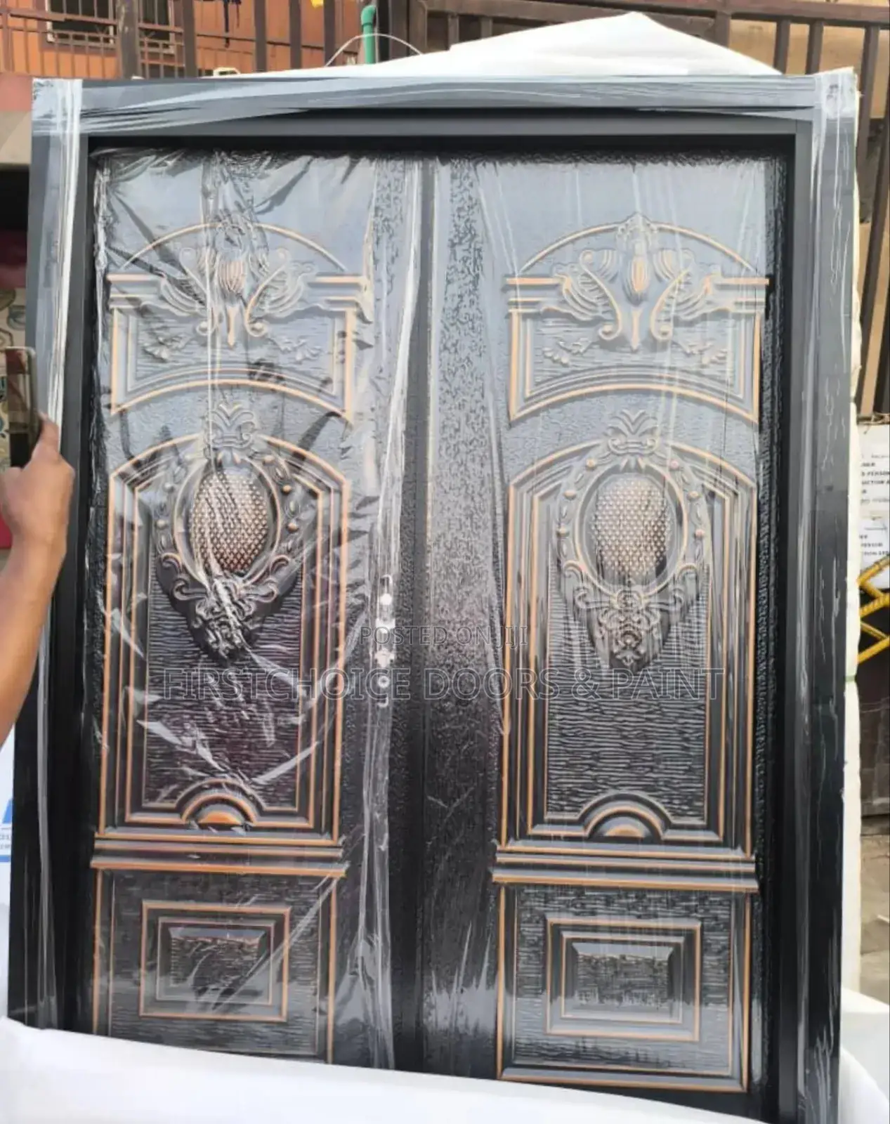4ft by 7 Copper Cast Security Door