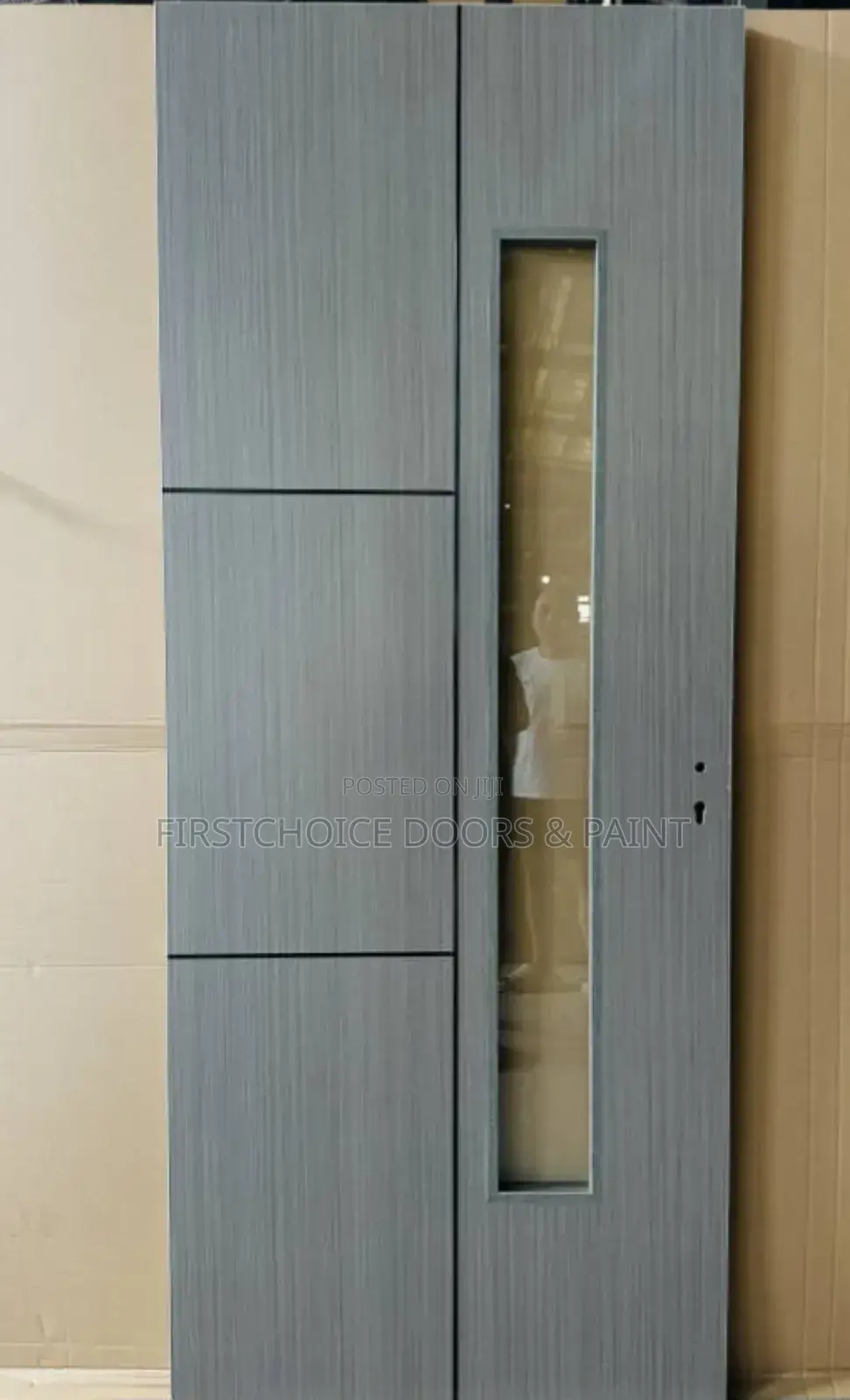 HDF Kitchen Door With Glass