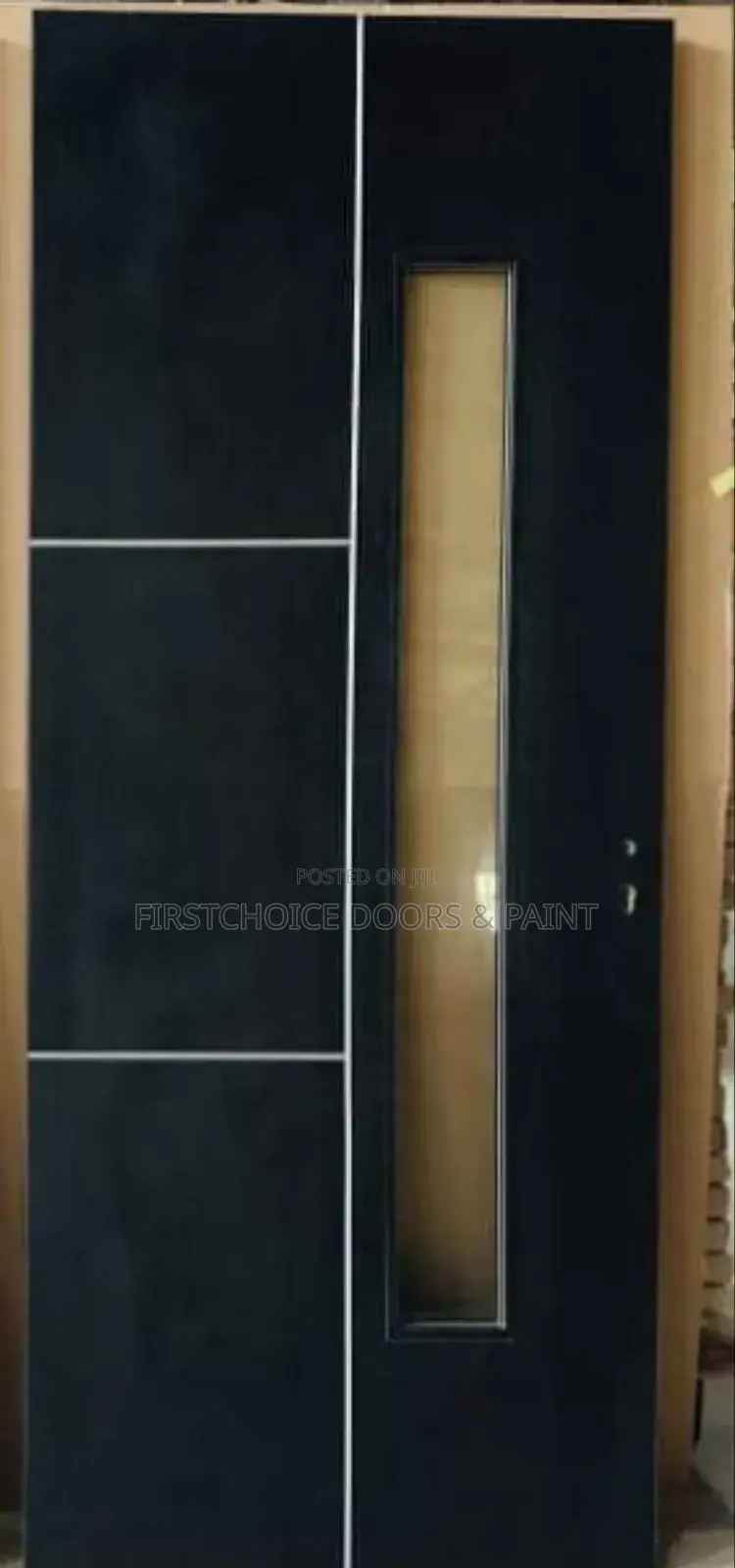 HDF Kitchen Door With Glass
