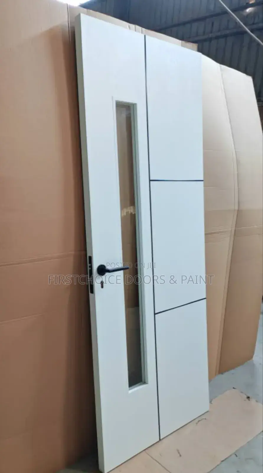 HDF Kitchen Door With Glass