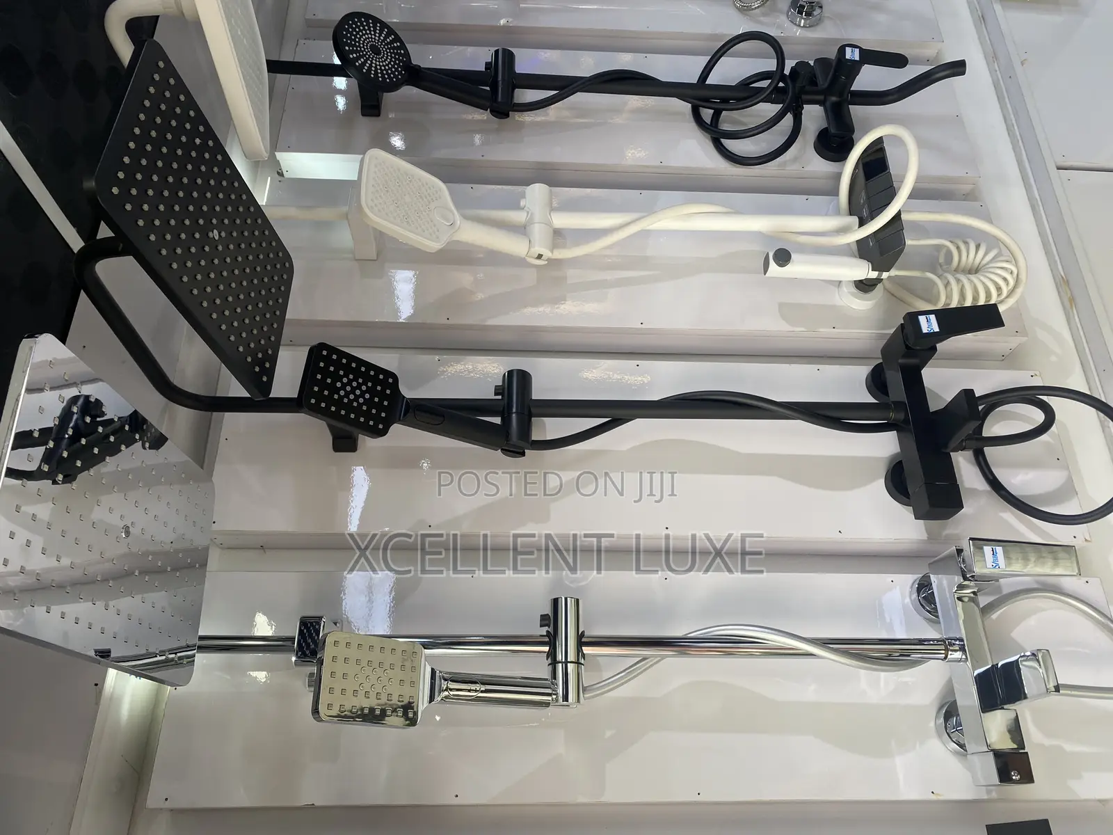 Shower Mixer Set English Standard Copper Engine.Chrome And Black